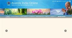Desktop Screenshot of anandaindiaonline.org