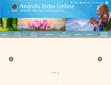 Tablet Screenshot of anandaindiaonline.org
